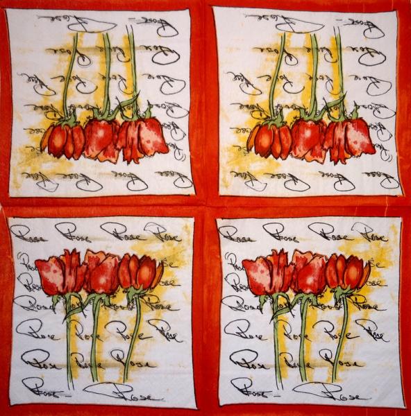 490 Rosen - 3-lagig (creme) - Ambiente